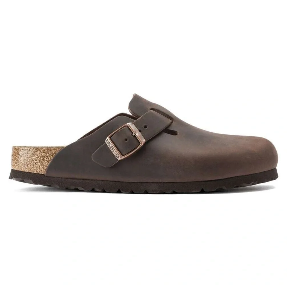 Birkenstock Dark Brown Boston Oiled Leather Clogs - size 38 - Picture 11 of 15
